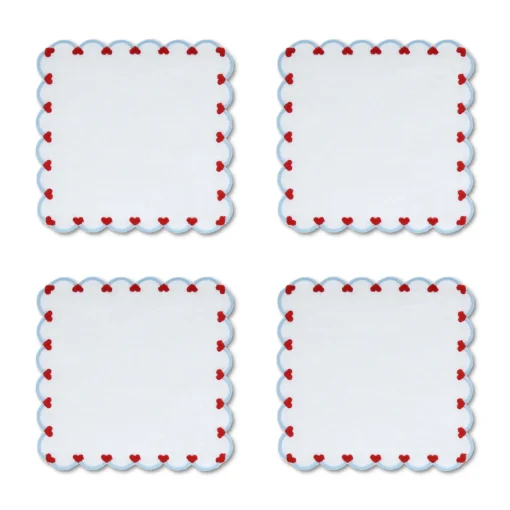 Baby Heart Cocktail Napkins (4)