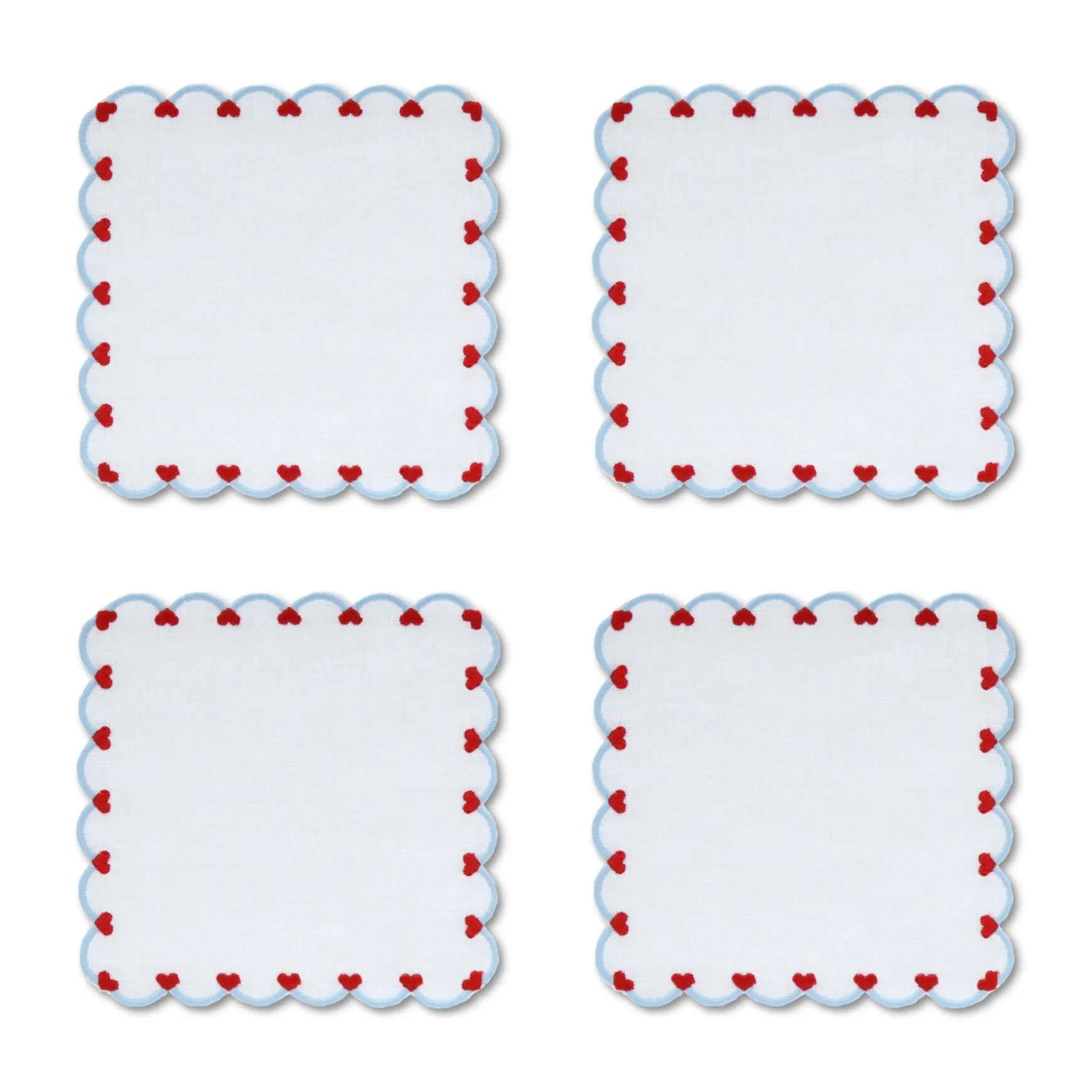 Baby Heart Cocktail Napkins (4)