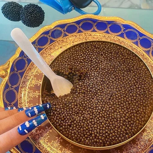 Black Caviar Earrings