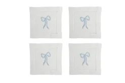 Blue Bow Cocktail Napkins (4)