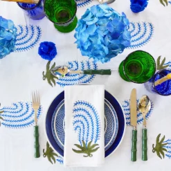 Blue Buteh Napkins (4)