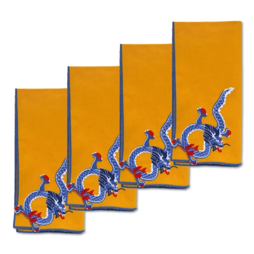 Blue Dragon Dinner Napkins (4)