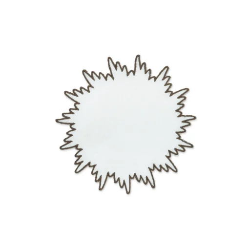 Brown Sunburst Cocktail Napkins (4)