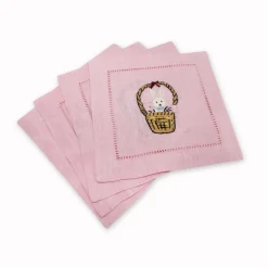 Bunny Basket Cocktail Napkins (4)