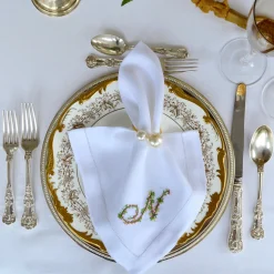 Custom Embroidered Dinner Napkins
