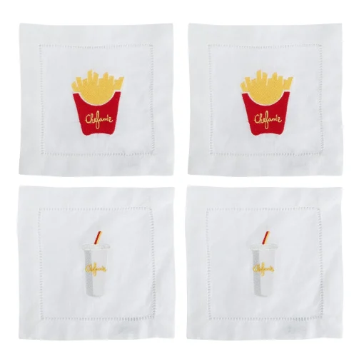 Drive-Thru Cocktail Napkins, Set of 4