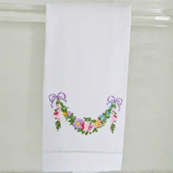 Flower Garland Hand Towels (4)