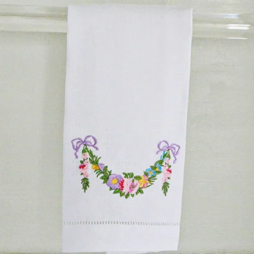 Flower Garland Hand Towels (4)