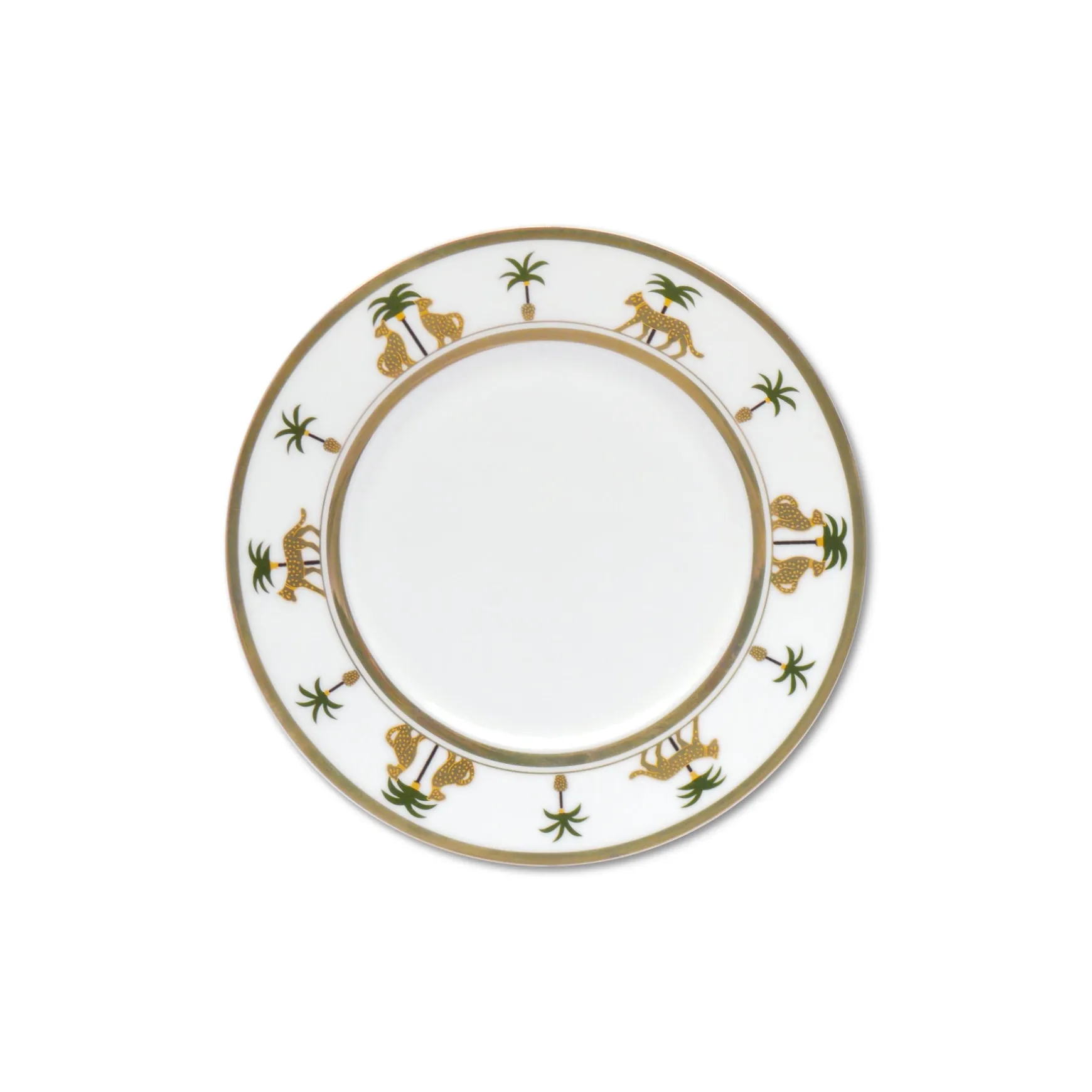 Gold Leopard Salad Plate