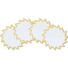 Gold Sunburst Cocktail Napkins (4)