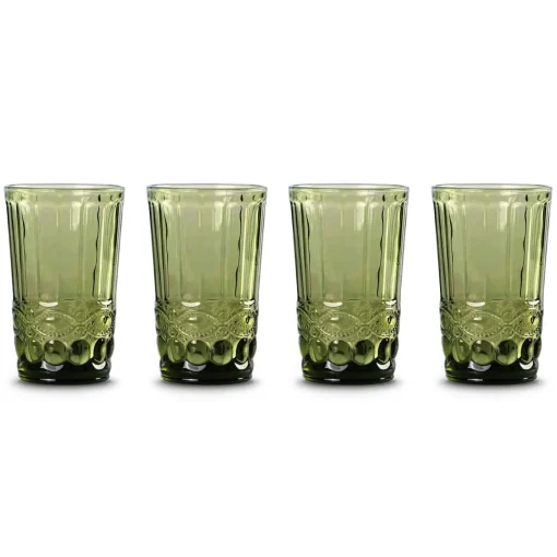 Green Highball Glasses (4)