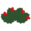 Green Holly Leaf Cocktail Napkins (4)