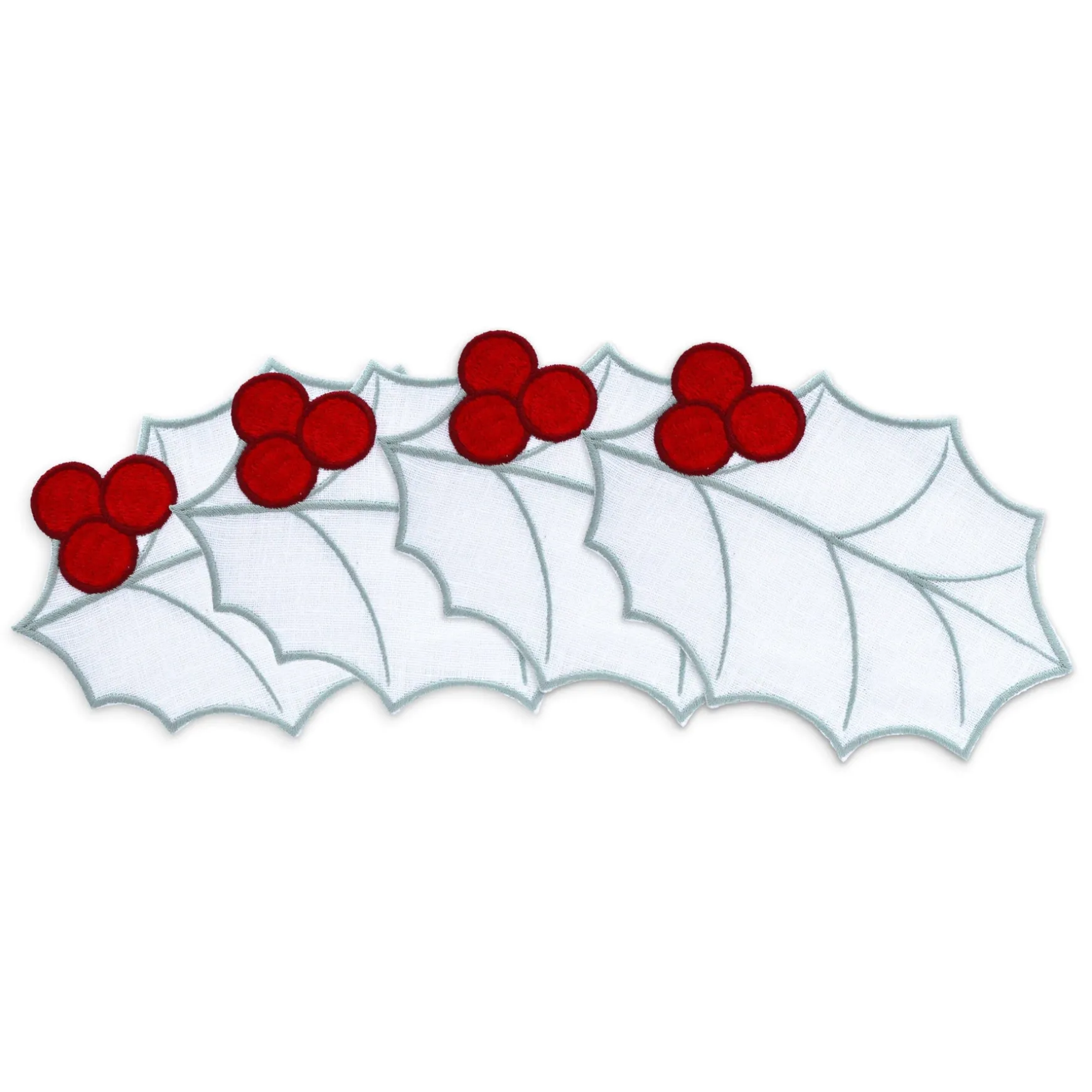 Holly Leaf Cocktail Napkins (4)