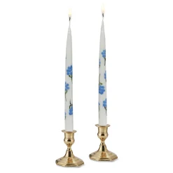 Hydrangea Painted Tapers (2)