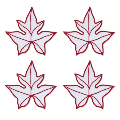 Medieval Leaf Cocktail Napkins (4)