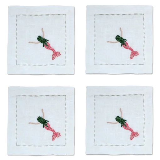 Mermaid Cocktail Napkins (4)