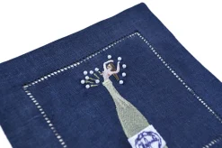 Midnight Champagne Girl Cocktail Napkins (4)