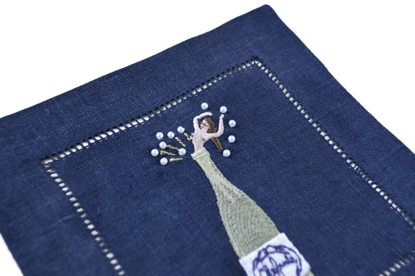 Midnight Champagne Girl Cocktail Napkins (4)