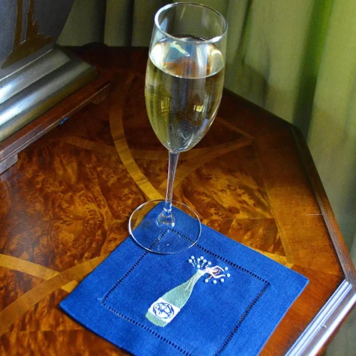 Midnight Champagne Girl Cocktail Napkins (4)