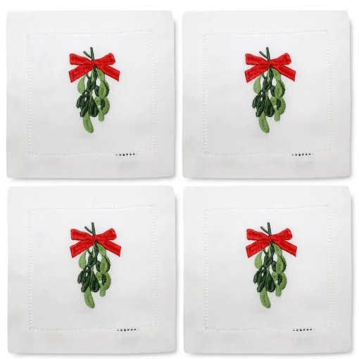 Mistletoe Cocktail Napkins (4)