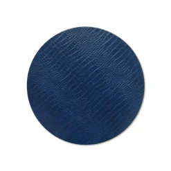 Navy Circle Embossed Placemat