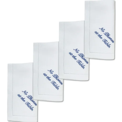 No Phone Dinner Napkins (4)