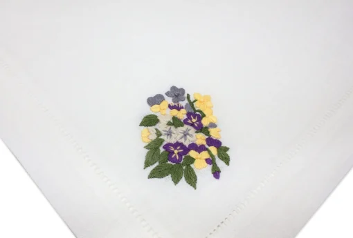 Pansy Dinner Napkins (4)