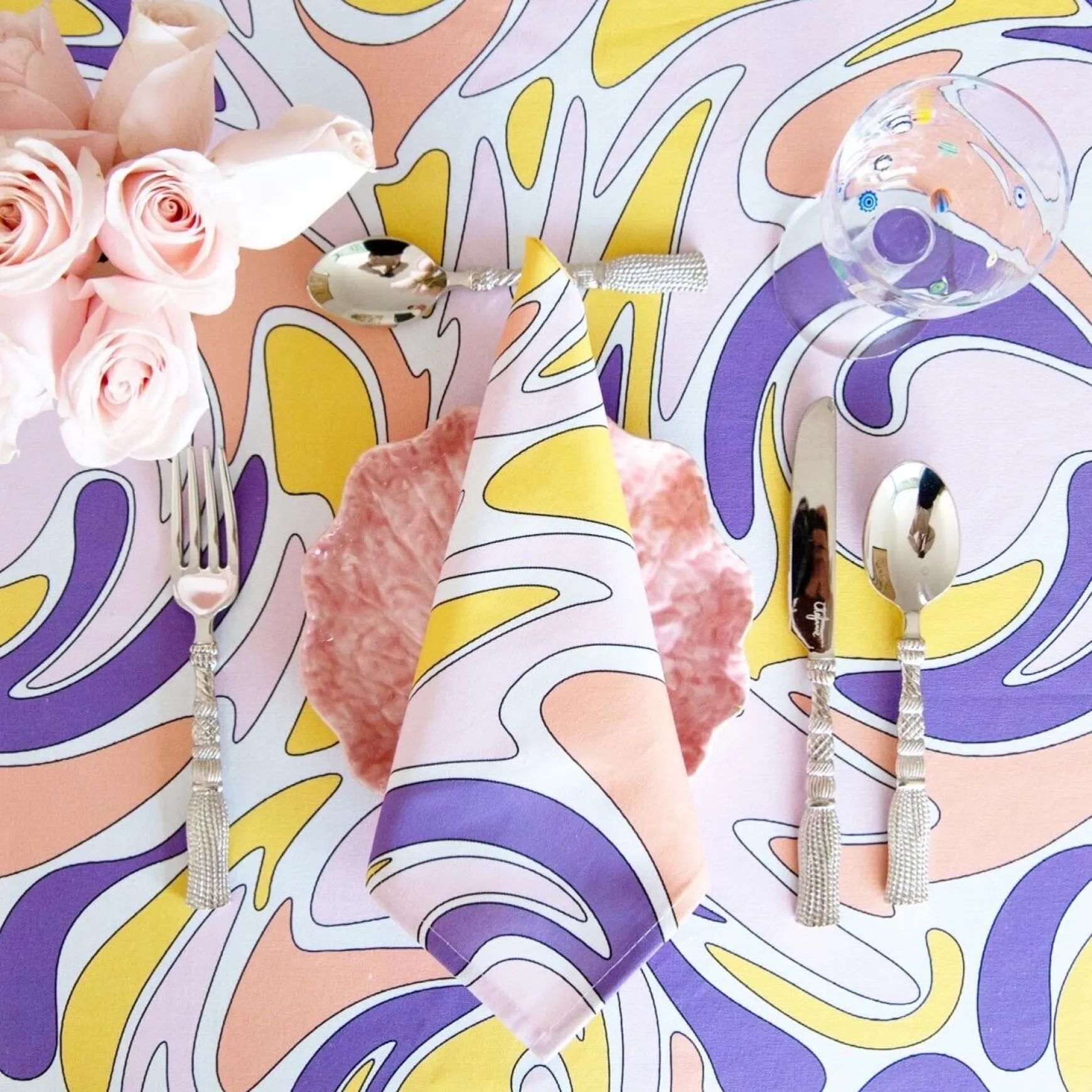 Psychedelic Spring Napkins (4)