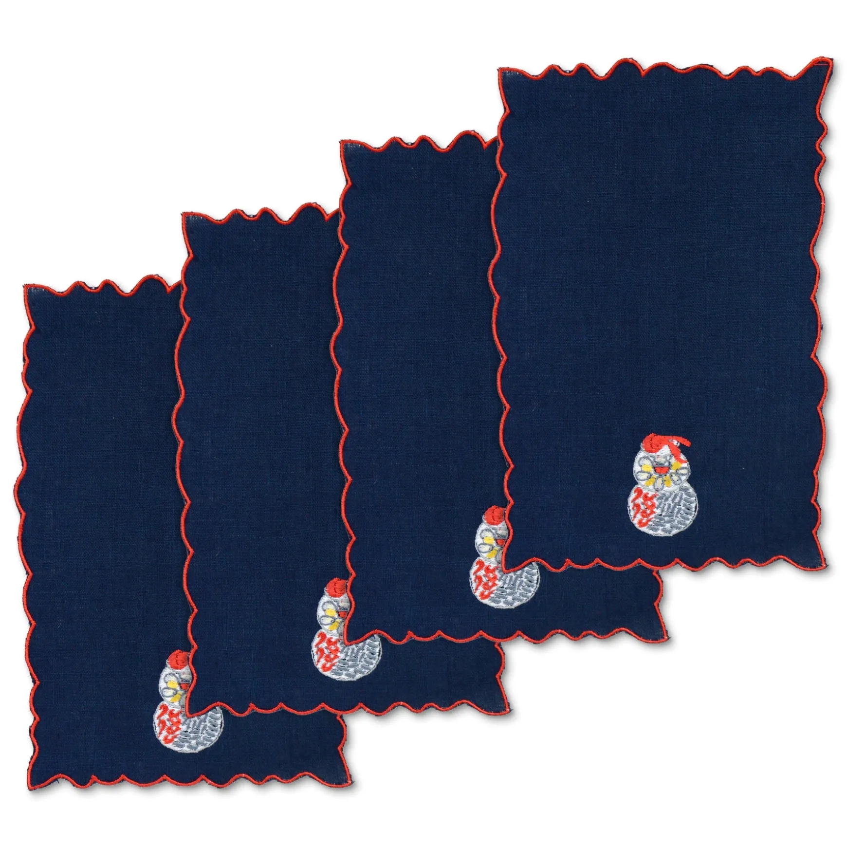 Seafood Tower Cocktail Napkins (4)