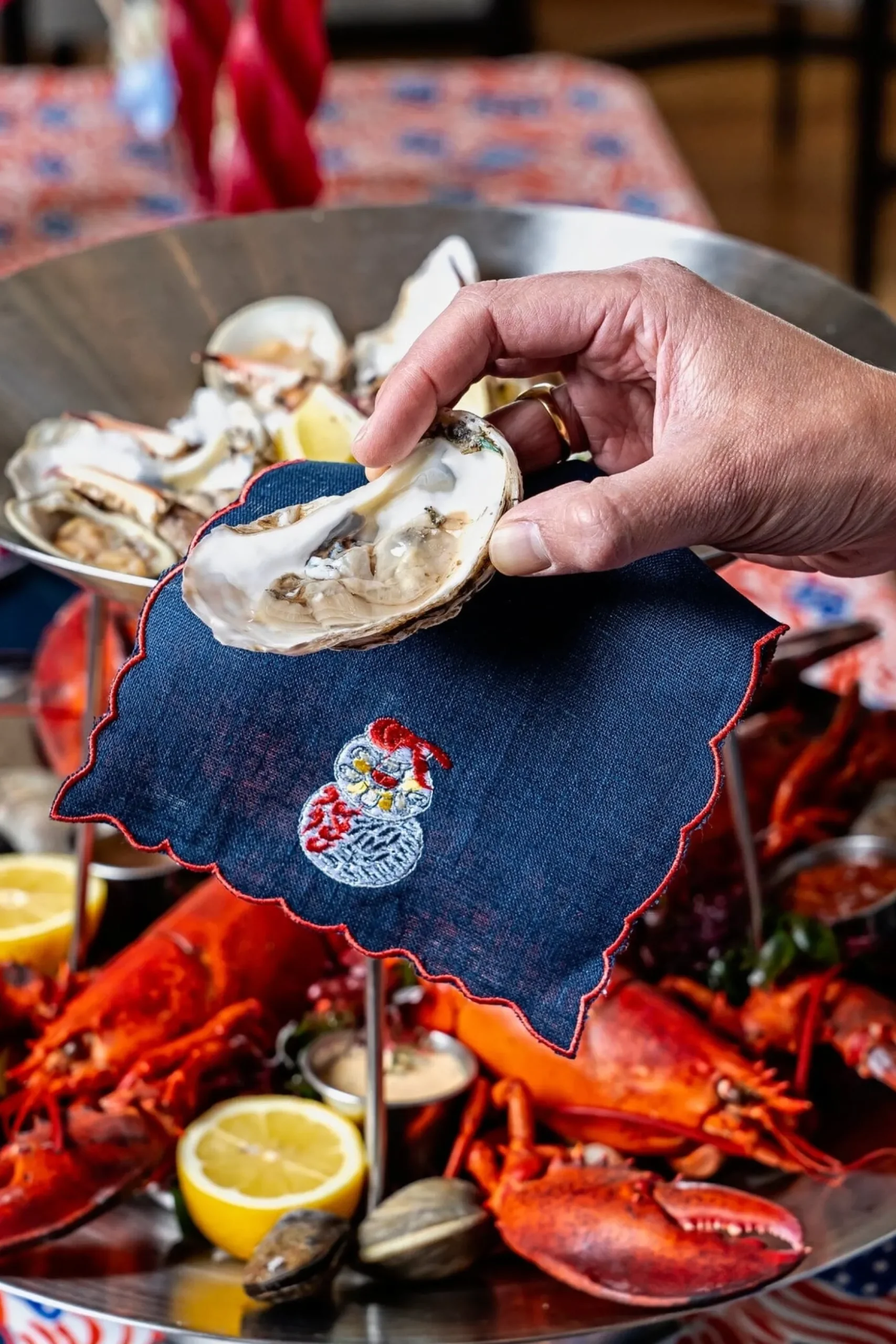 Seafood Tower Cocktail Napkins (4)