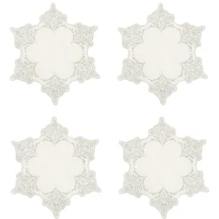 Snowflake Cocktail Napkins (4)