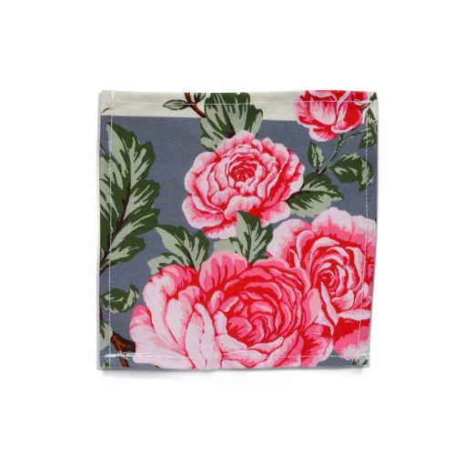 Striped Chintz Cocktail Napkins (4)