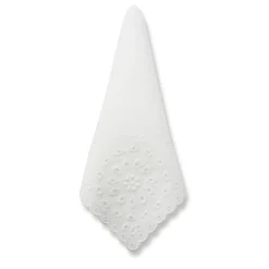 White Eyelet Dinner Napkins (4)