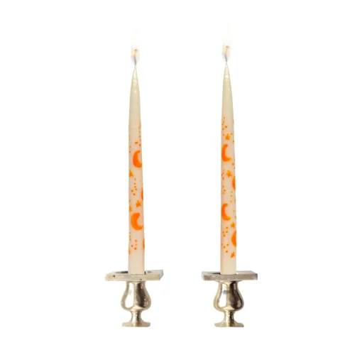 White Starry Sky Tapers (2)