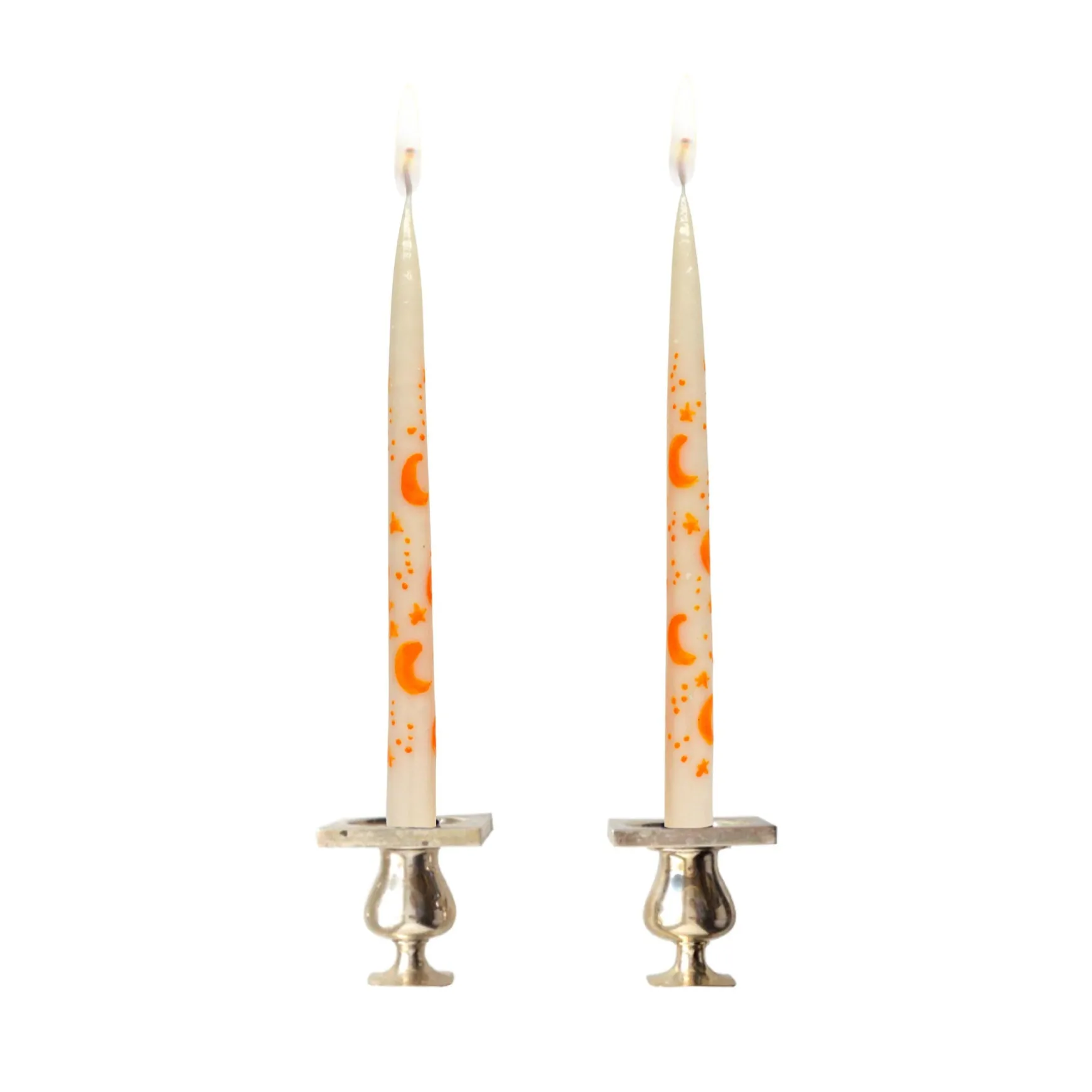 White Starry Sky Tapers (2)