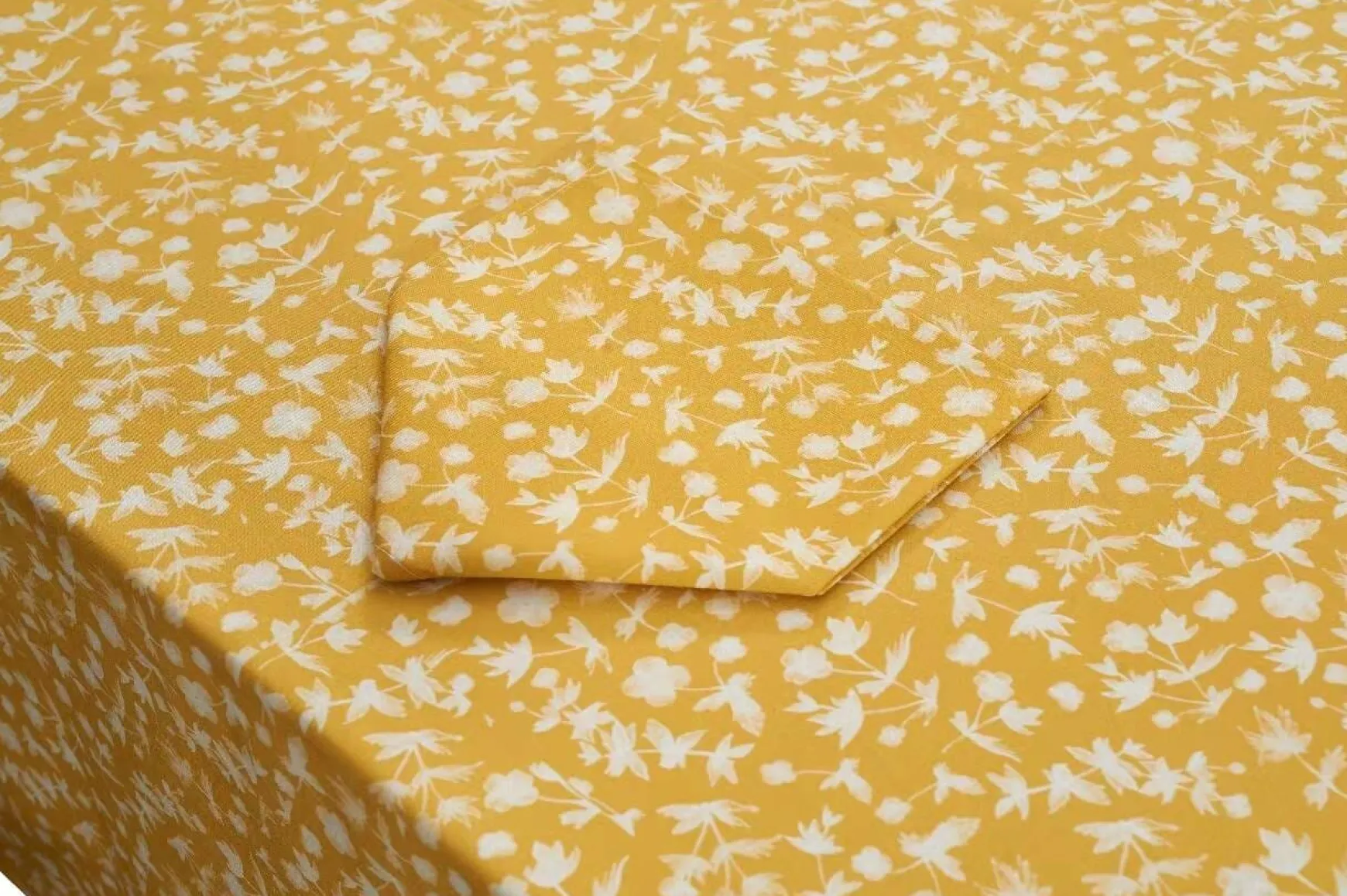 Yellow Floral Tablecloth