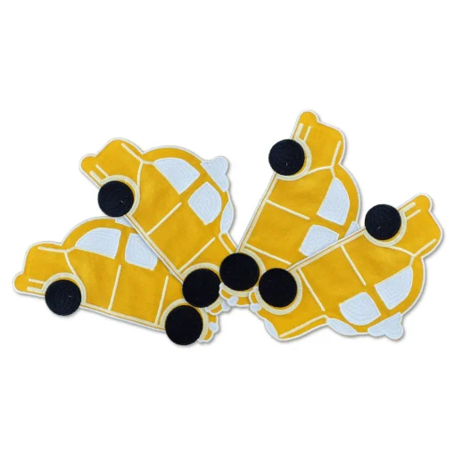 Yellow Taxi Cocktail Napkins (4)