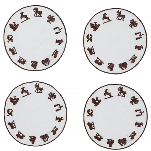Zodiac Wheel Cocktail Napkins (4)